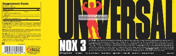 Universal Universal NOX 3 - no supplement