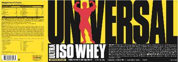 Universal Universal Ultra ISO Whey Lemonade Chiller - whey protein isolate supplement