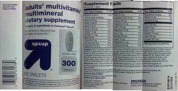 Up&up Adults' Multivitamin/Multimineral - supplement