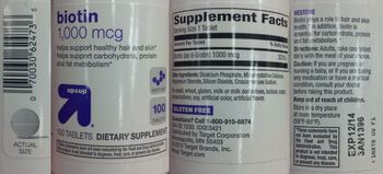 Up&up Biotin 1,000 mcg - supplement