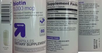 Up&up Biotin 5,000 mcg - supplement