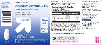Up&up Calcium Citrate + D3 - supplement