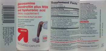 Up&up Glucosamine Chondroitin plus MSM and Hyaluronic Acid - supplement