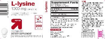 Up&up L-Lysine 1000 mg - supplement