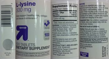 Up&up L-Lysine 500 mg - supplement