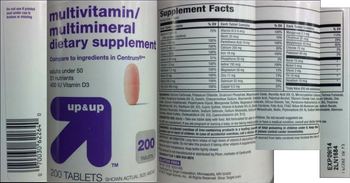 Up&up Multivitamin/Multimineral Adults Under 50 - supplement