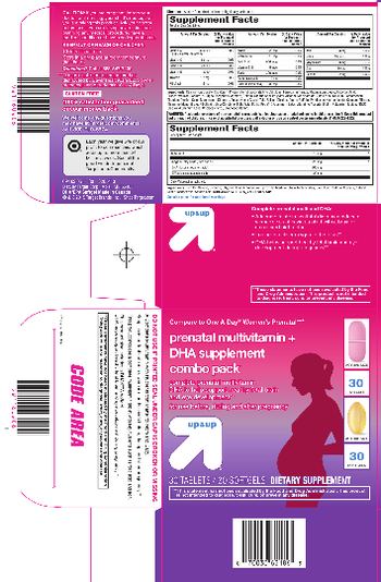 Up&up Prenatal Multivitamin + DHA Supplement Combo Pack DHA supplement - supplement