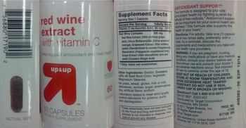 Up&up Red Wine Extract with Vitamin C - supplement
