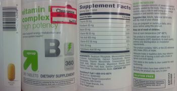 Up&up Vitamin B Complex - supplement