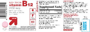 Up&up Vitamin B12 2500 mcg Cherry Flavor - supplement