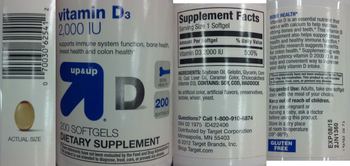 Up&up Vitamin D3 2,000 IU - supplement