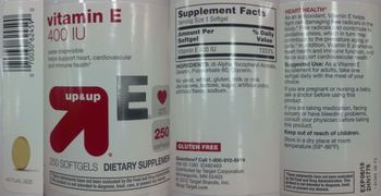 Up&up Vitamin E 400 IU - supplement