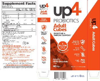 UP4 Adult Cubes Blissful White Chocolate - probiotic supplement