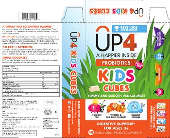 UP4 Kids Cubes Yummy And Smooth Vanilla Melts - probiotic supplement