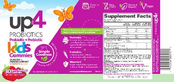 UP4 Probiotic + Prebiotic Kids Gummies Berry Delicious - vegan probiotic supplement