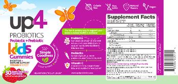 UP4 Probiotic + Prebiotic Kids Gummies Berry Delicious - vegan probiotic supplement