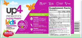 UP4 up4 Probiotic + Prebiotic Kids Gummies Berry Delicious - vegan probiotic supplement