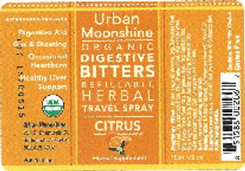 Urban Moonshine Organic Digestive Bitters Citrus - herbal supplement