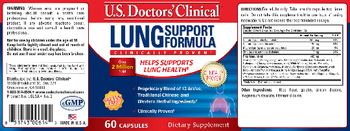 U.S. Doctors' Clinical Lung Support Formula - supplement