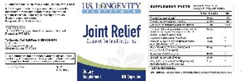 U.S. Longevity Institute Joint Relief - supplement
