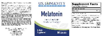 U.S. Longevity Institute Melatonin - supplement