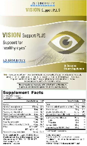 U.S. Longevity Institute Vision Support Plus - supplement
