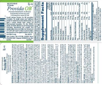 US Pharmaceutical Provida OB - prenatal multivitamin mineral supplement enhanced with lactobacillus casei ke99