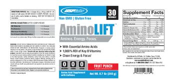 USPlabs AminoLift Fruit Punch - amino acid supplement with caffeine