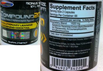 USPlabs Compound20 - herbal supplement
