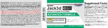 USPlabs Jack3D Advanced Formula Watermelon - supplement