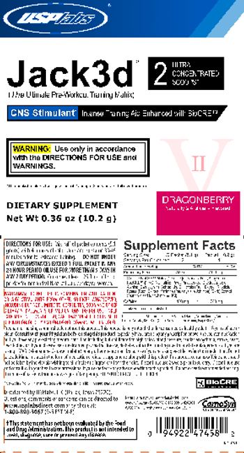 USPlabs Jack3d Dragonberry - supplement