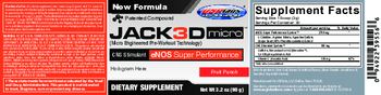 USPlabs Jack3D Micro Fruit Punch - supplement