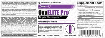 USPlabs OxyElite Pro Super Thermogenic - supplement