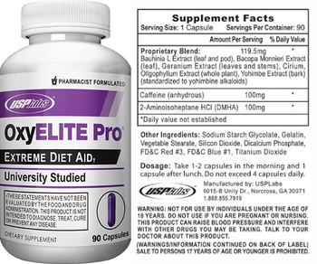 USPlabs OxyElite Pro - supplement
