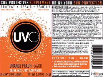 UVO UVO Orange Peach Flavor - supplement