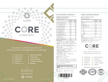 Vasayo MicroLife Nutritionals Core Complete Omega Complex - supplement
