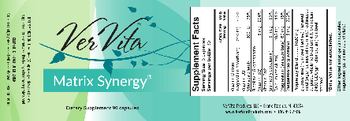 VerVita Matrix Synergy - supplement