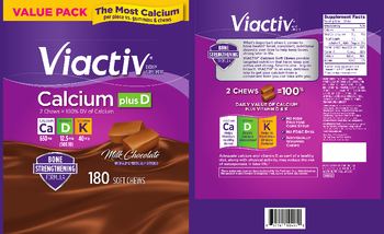 Viactiv Calcium plus D Milk Chocolate - supplement