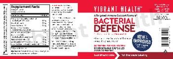 Vibrant Health Bacterial Defense - supplement