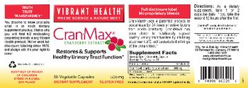 Vibrant Health Cran-Max Cranberry Extract - supplement