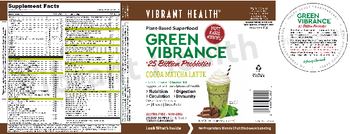 Vibrant Health Green Vibrance Cocoa Matcha Latte - supplement