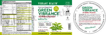 Vibrant Health Green Vibrance Matcha Tea - supplement