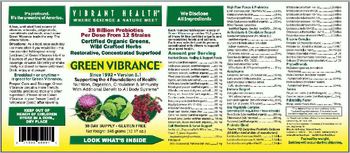 Vibrant Health Green Vibrance - supplement