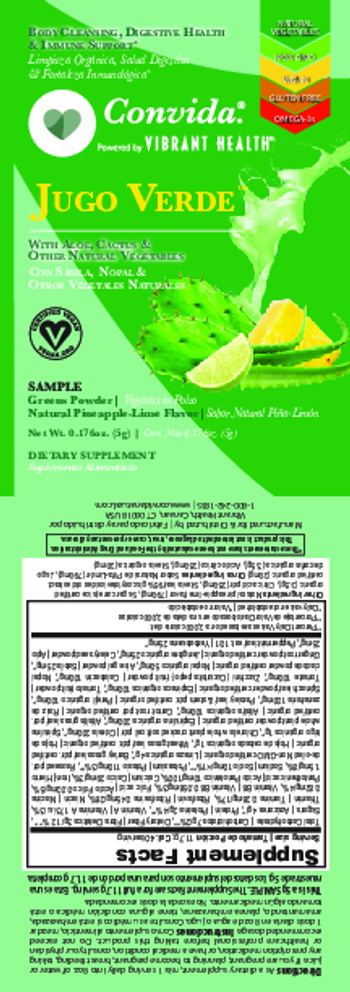 Vibrant Health Jugo Verde Natural Pineapple-Lime Flavor - supplement