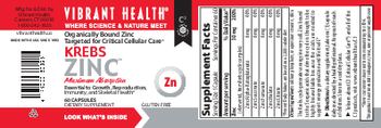 Vibrant Health Krebs Zinc - supplement