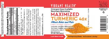 Vibrant Health Maximized Turmeric 46x - supplement