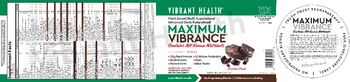 Vibrant Health Maximum Vibrance Chocolate Chunk - supplement