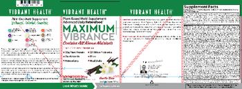 Vibrant Health Maximum Vibrance Vanilla Bean - supplement