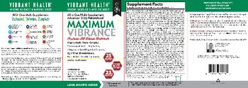 Vibrant Health Maximum Vibrance - supplement