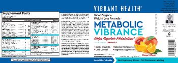 Vibrant Health Metabolic Vibrance Orange Mango - supplement